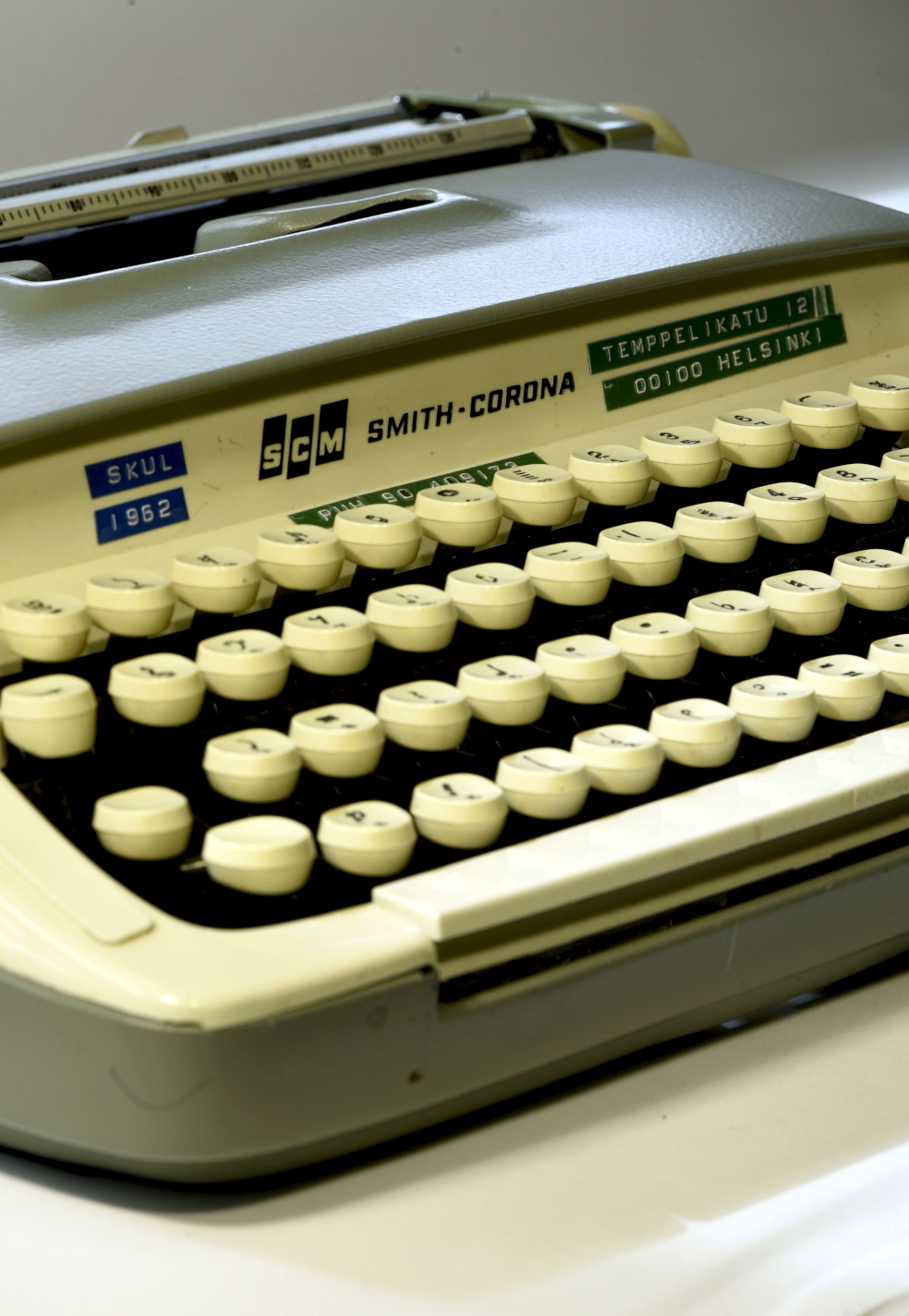 Månadens föremål: Notskrivmaskin Smith Corona Musicwriter 7 SmIn1176 skul s